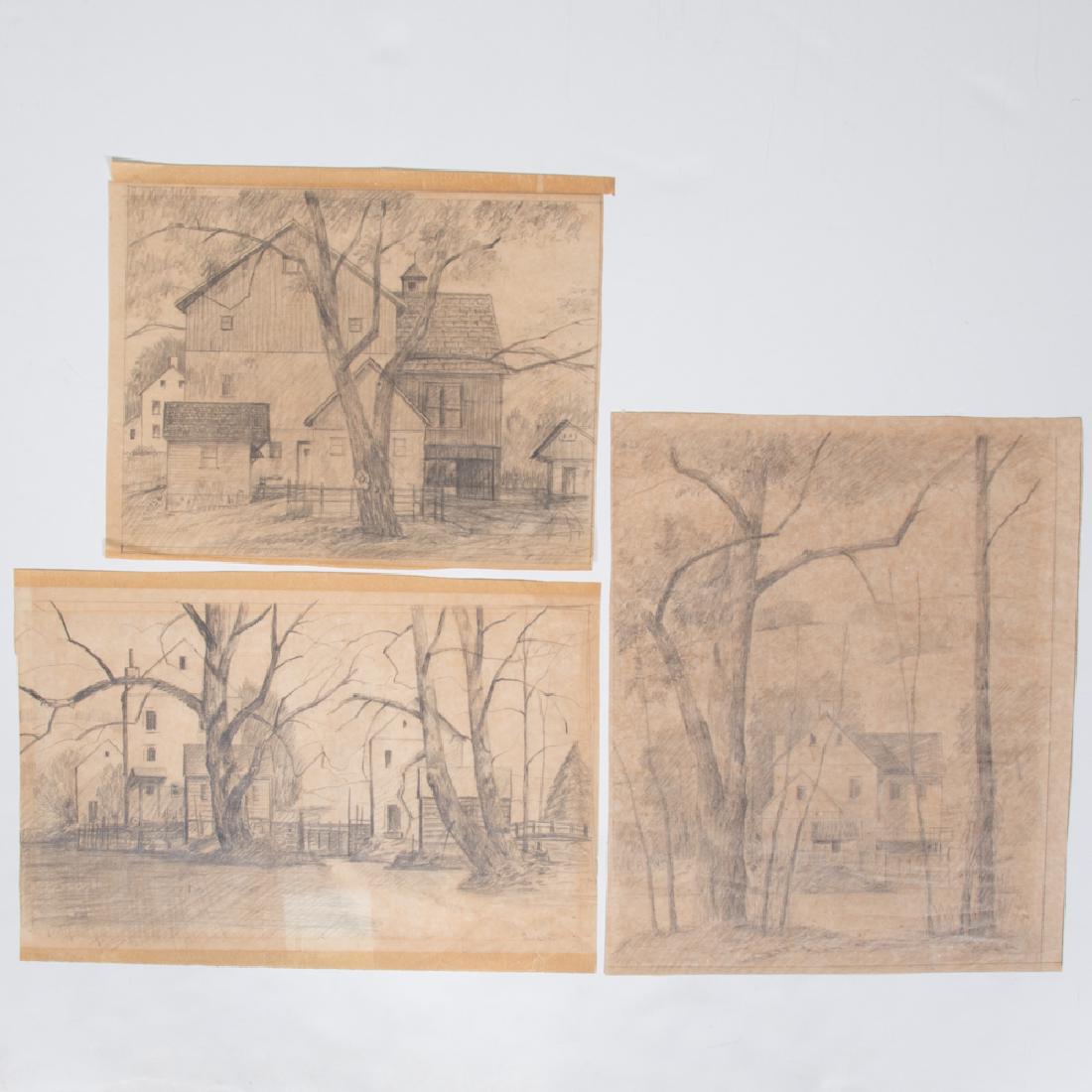 Paul Riba (1912-1977) A Group of Three Landscape (1 of 2)