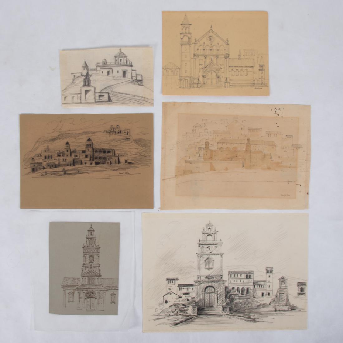 Paul Riba (1912-1977) A Group of Six Cityscapes (1 of 4)