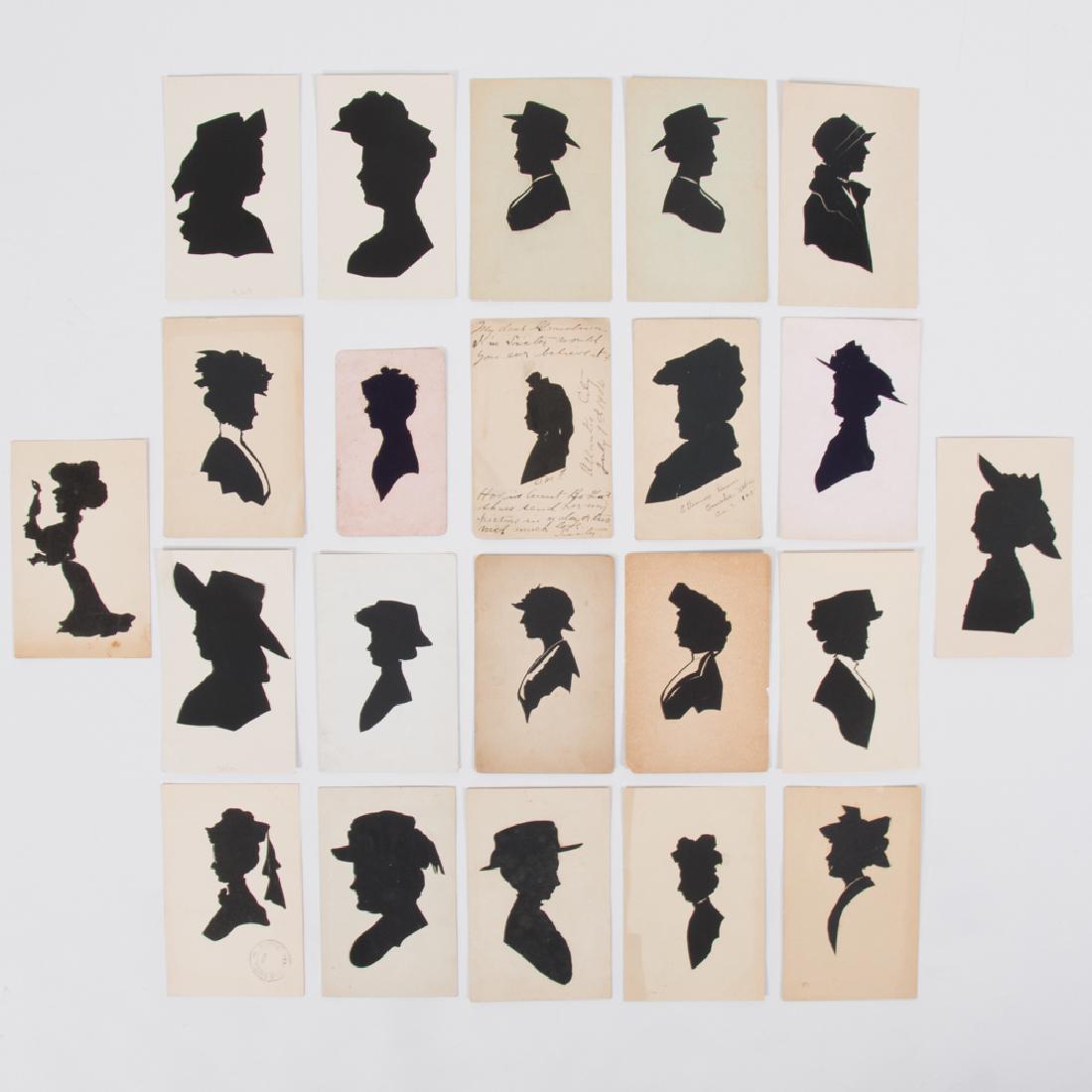 A Collection of Twenty-Two Cut Paper and Ink (1 of 2)