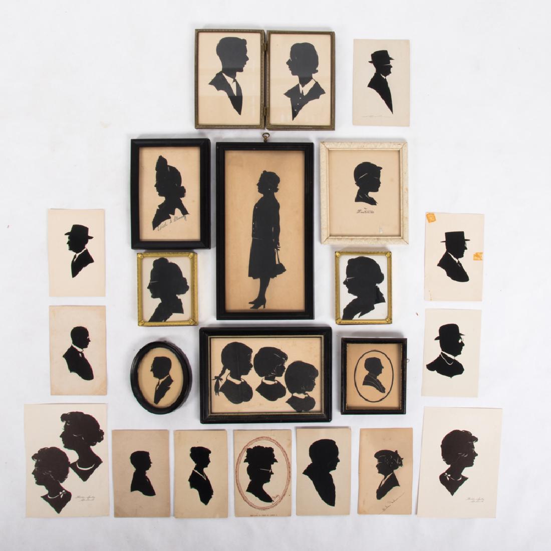 A Collection of Twenty-Two Cut Paper Silhouettes (1 of 2)
