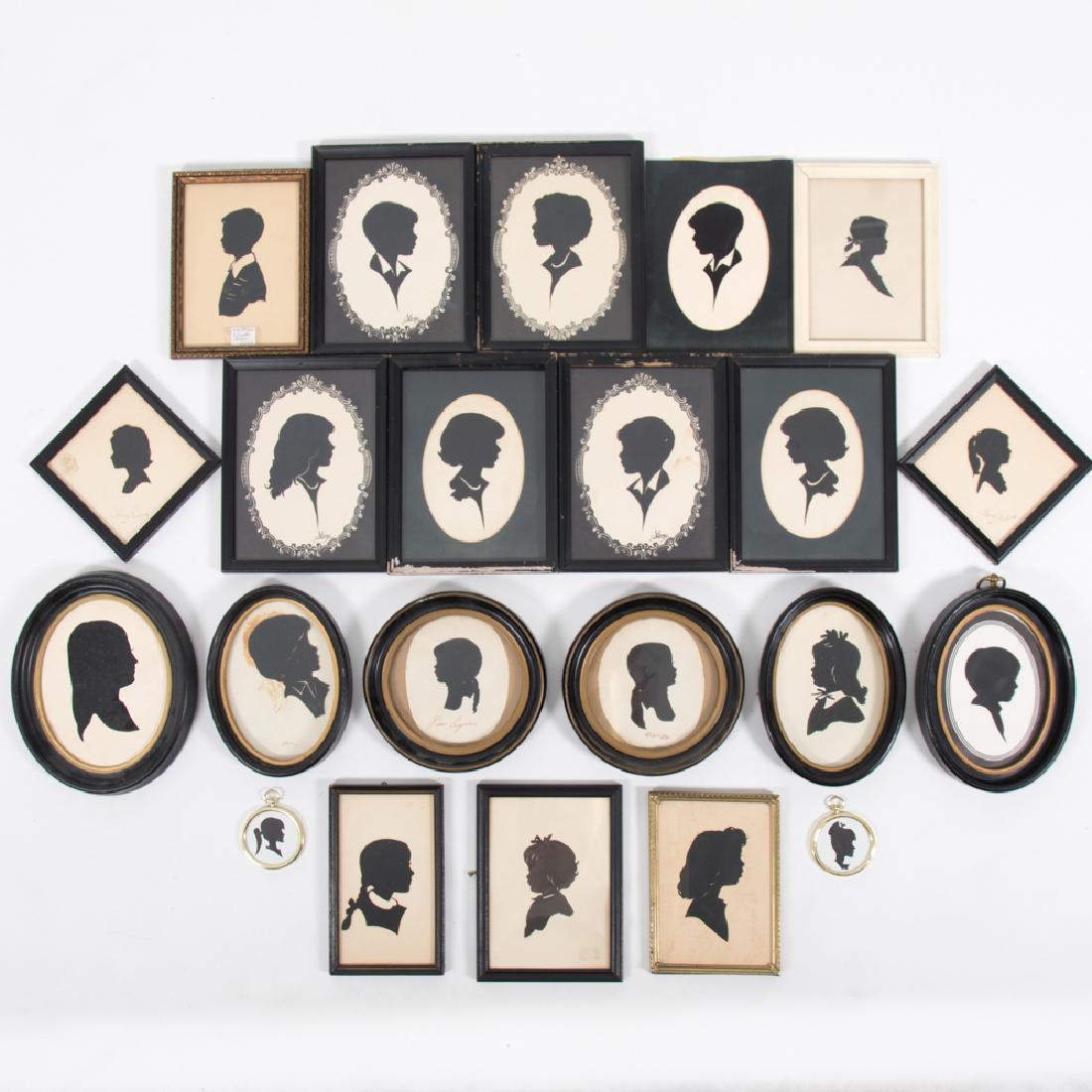 A Collection of Twenty-Two Cut Paper Silhouettes by (1 of 2)