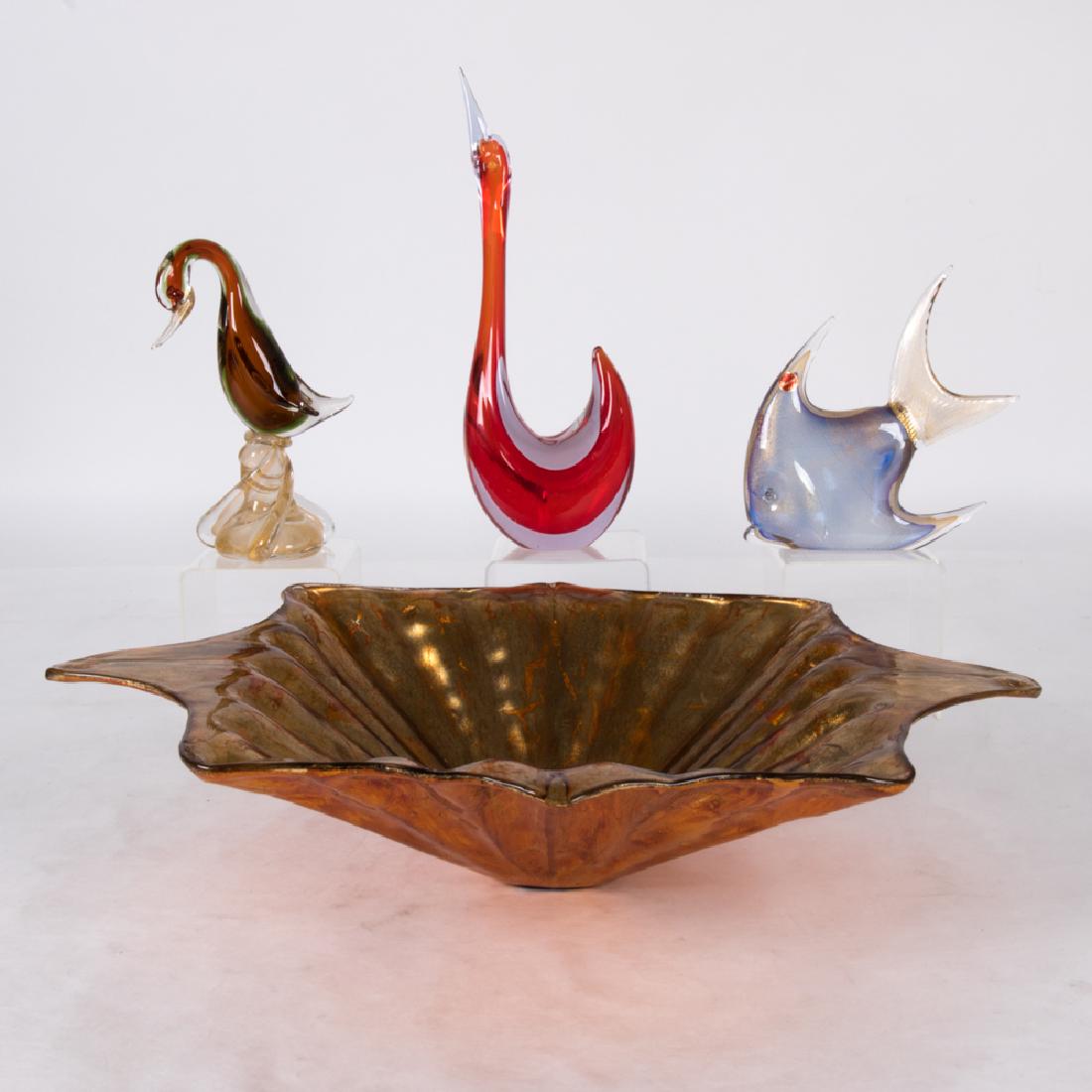 A Miscellaneous Collection of Murano Glass Decorative (1 of 3)