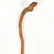 A Folk Art Carved and Painted Hardwood Snake Form Cane, - 3