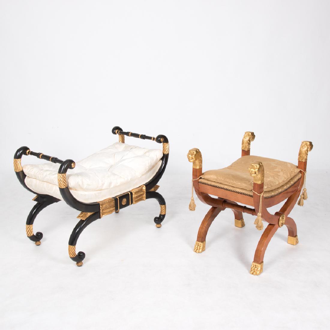 Two Baker Furniture Thomas Hope Style Painted and (1 of 8)