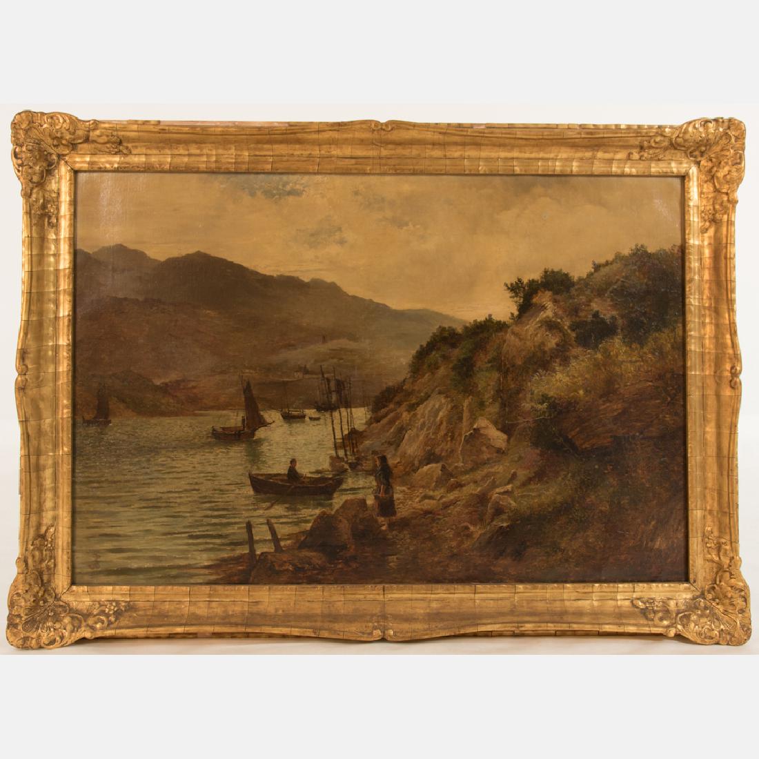 William Henry Bartlett (1858-1932) River Landscape with (1 of 6)