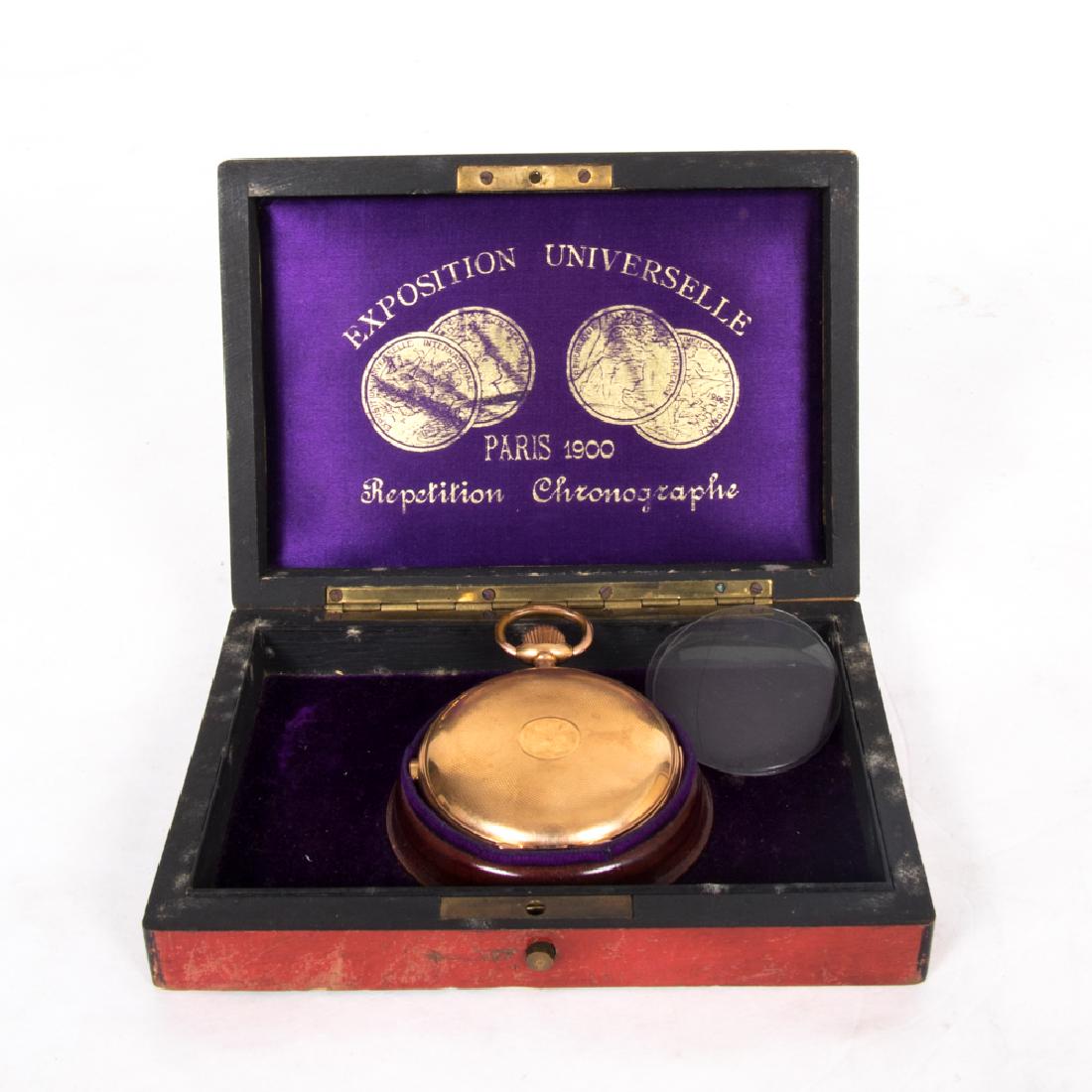 An 18kt. Yellow Gold Repeating Chronograph Pocket Watch (1 of 5)