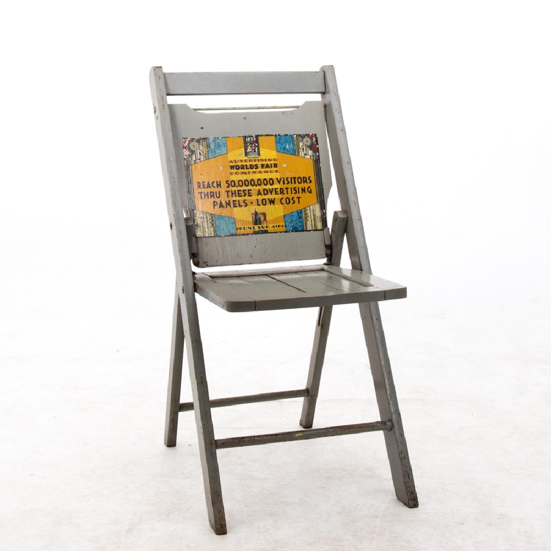 A Painted Wood Folding Chair by the Standard Mfg. Co. (1 of 4)