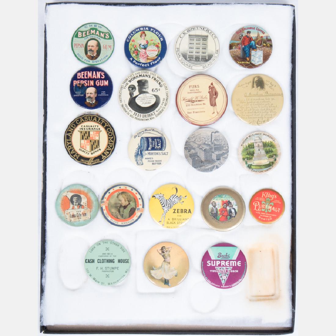 A Collection of Twenty Celluloid Advertisement Pocket (1 of 2)