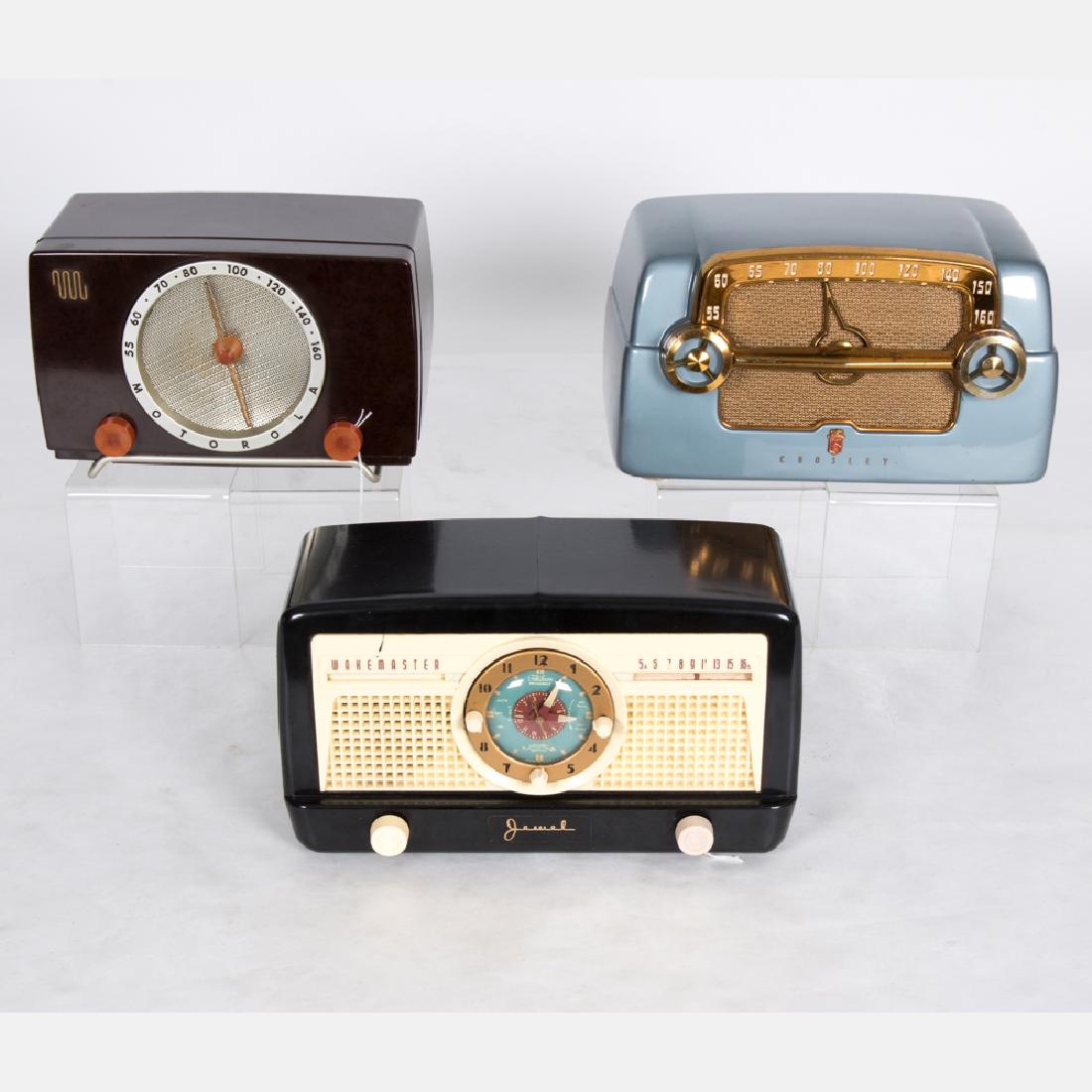 A Group of Three Bakelite and Plastic Radios by Various (1 of 10)