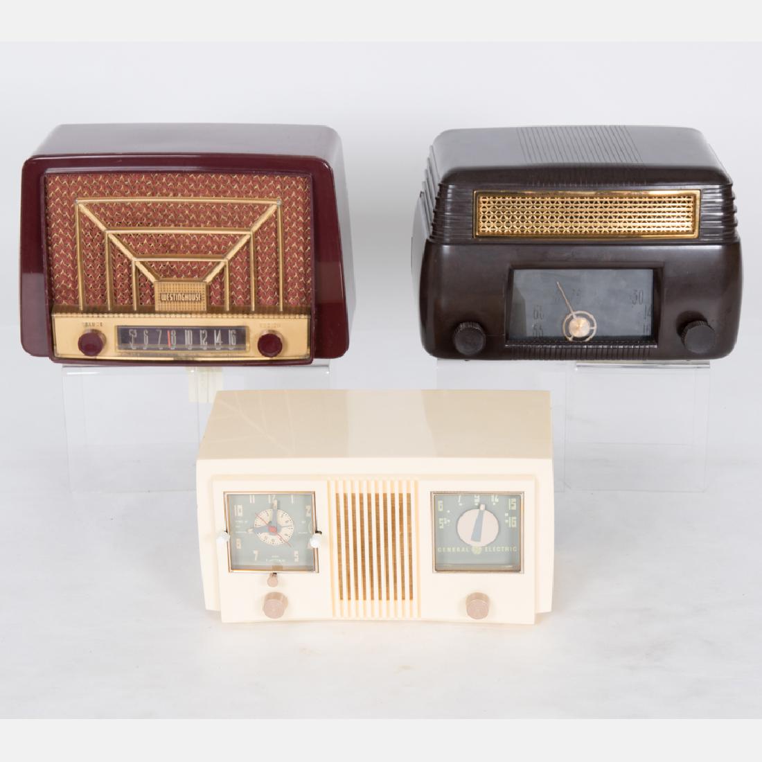 A Group of Three Bakelite and Plastic Radios by Various (1 of 15)