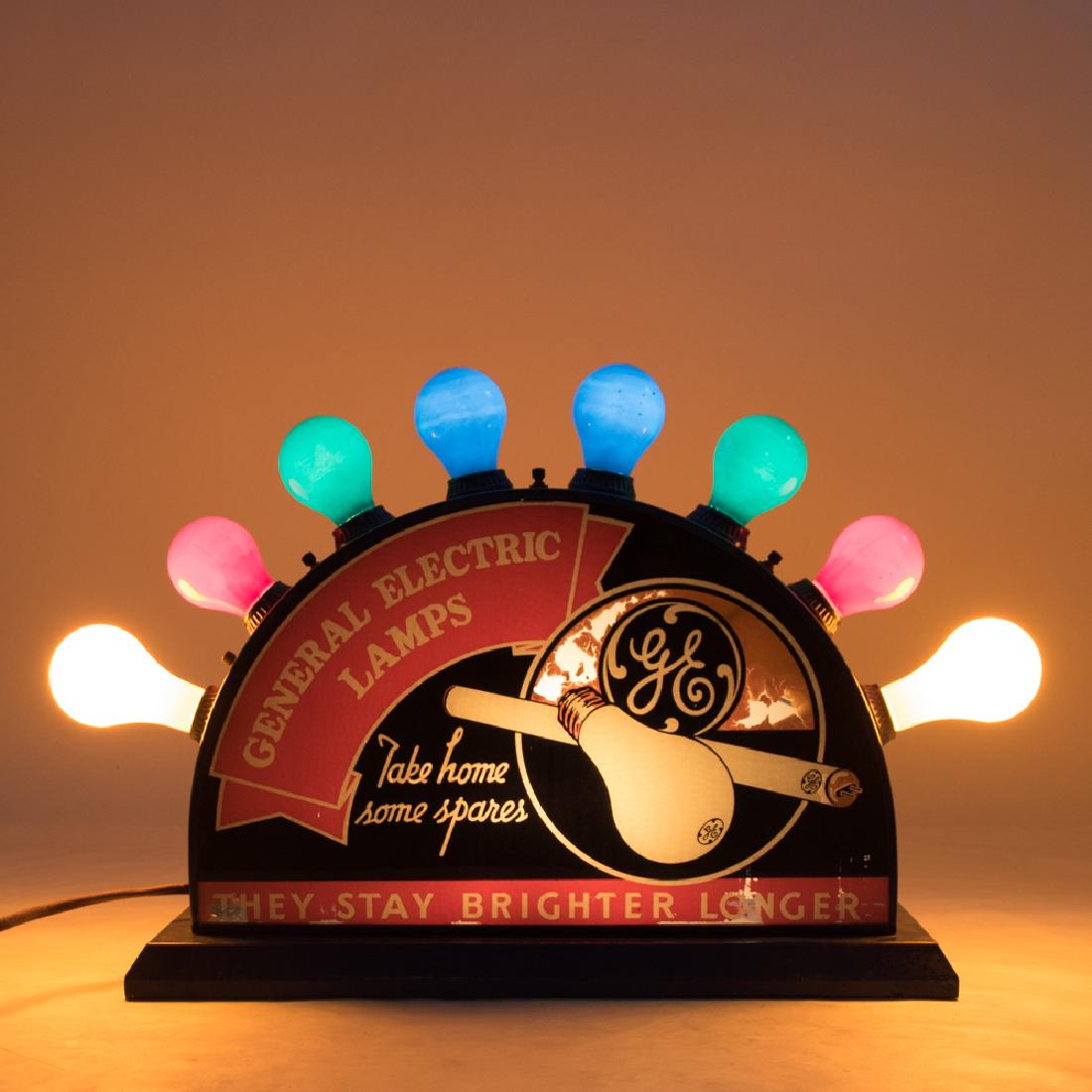 A General Electric  Painted Metal  and Glass 'Light (1 of 4)