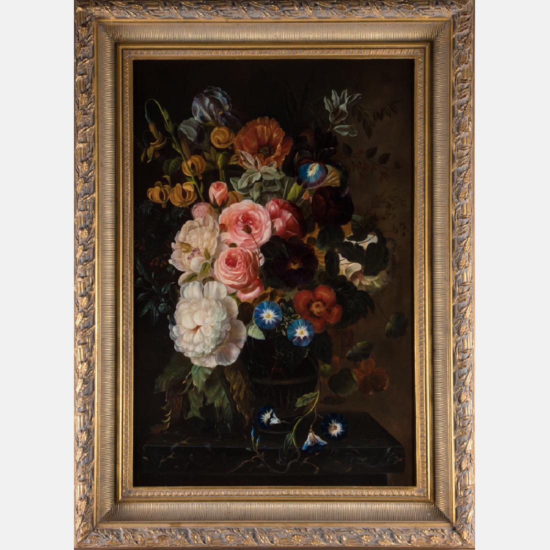Van Dail (20th Century) Floral Still Life, Oil on (1 of 5)