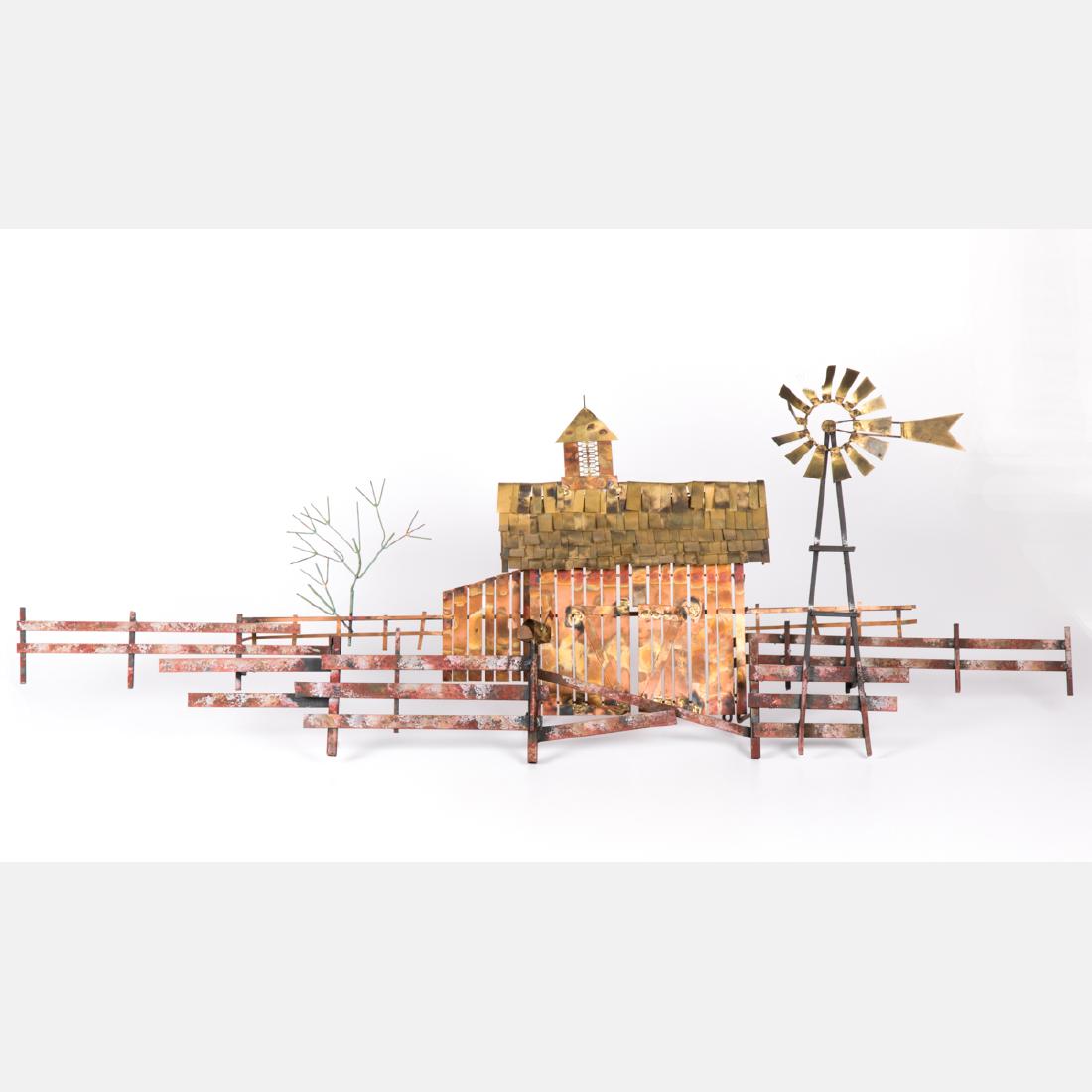 Curtis Jere (20th Century) Barn Wall Sculpture with (1 of 4)