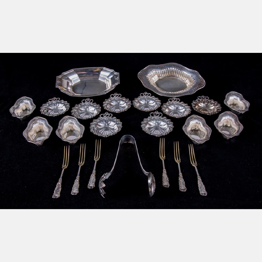 A Collection of American Sterling Silver Serving Items, (1 of 5)