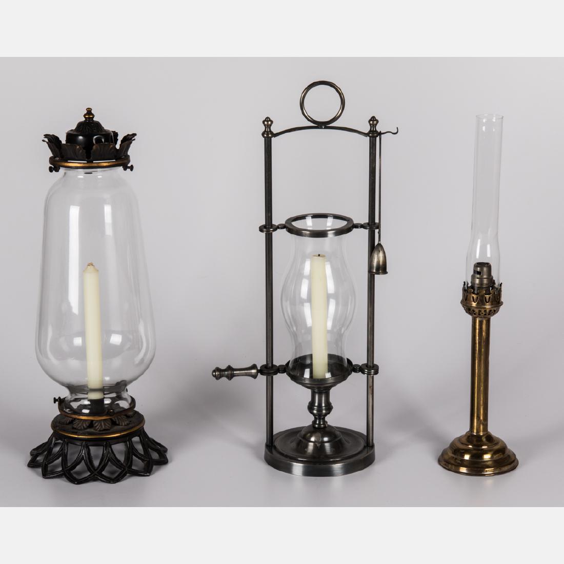 A Group of Three Pewter, Brass and Patinated Metal (1 of 4)