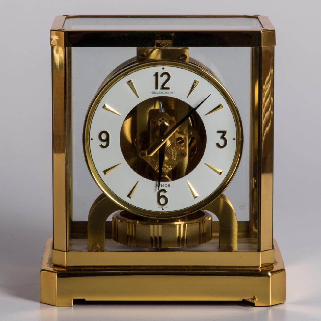 A Jaeger-LeCoultre Gilt Brass and Glass Atmos Clock, (1 of 5)