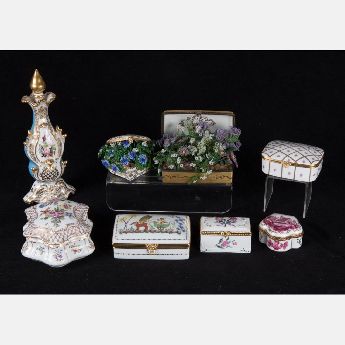 A Collection of French Porcelain Battersea Boxes by (1 of 1)