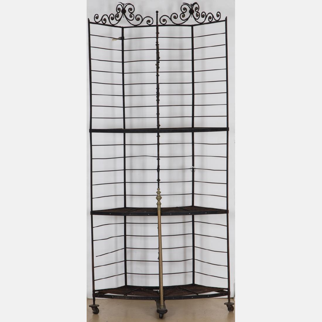 A French Wrought Iron and Brass Baker's Rack, 20th (1 of 2)