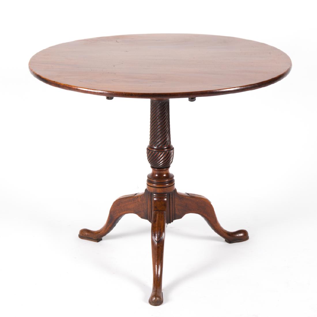 A Georgian Mahogany Tea Table, Early 19th Century, (1 of 3)