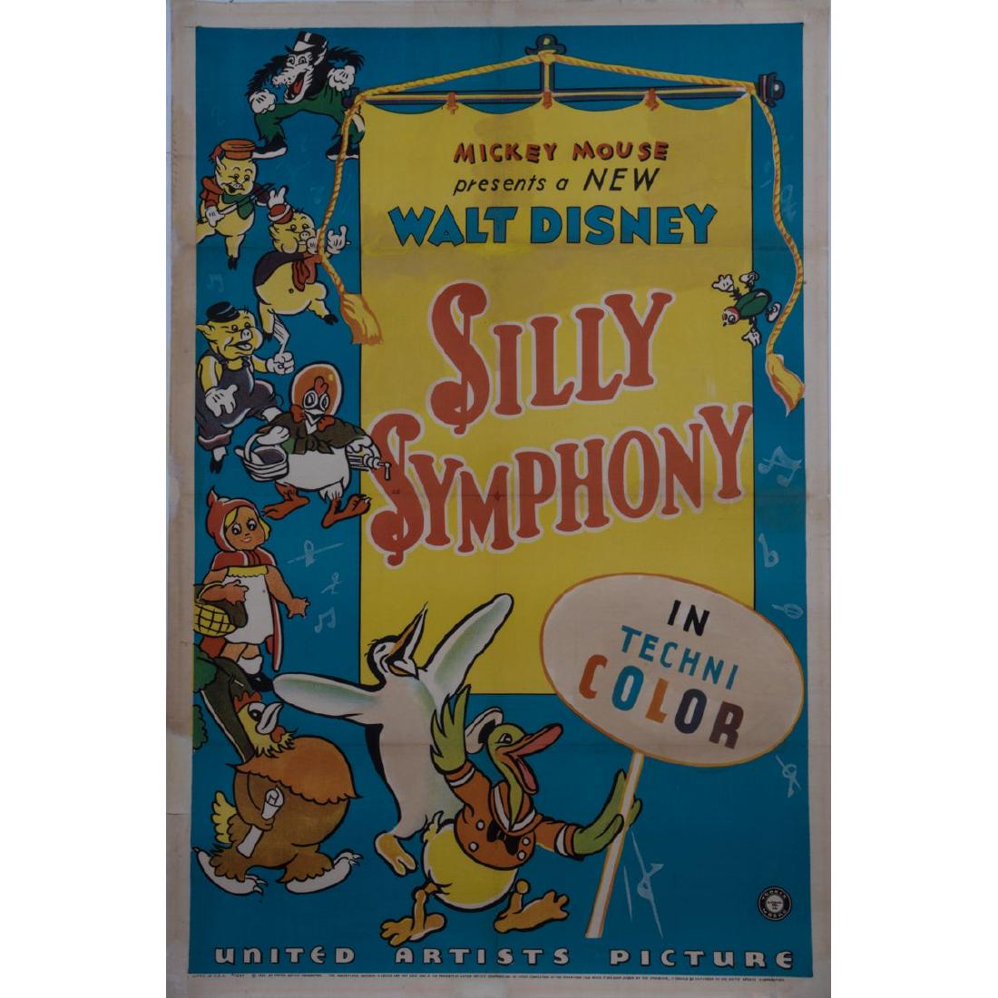 A Walt Disney 'Silly Symphony' Linen Backed Movie (1 of 2)