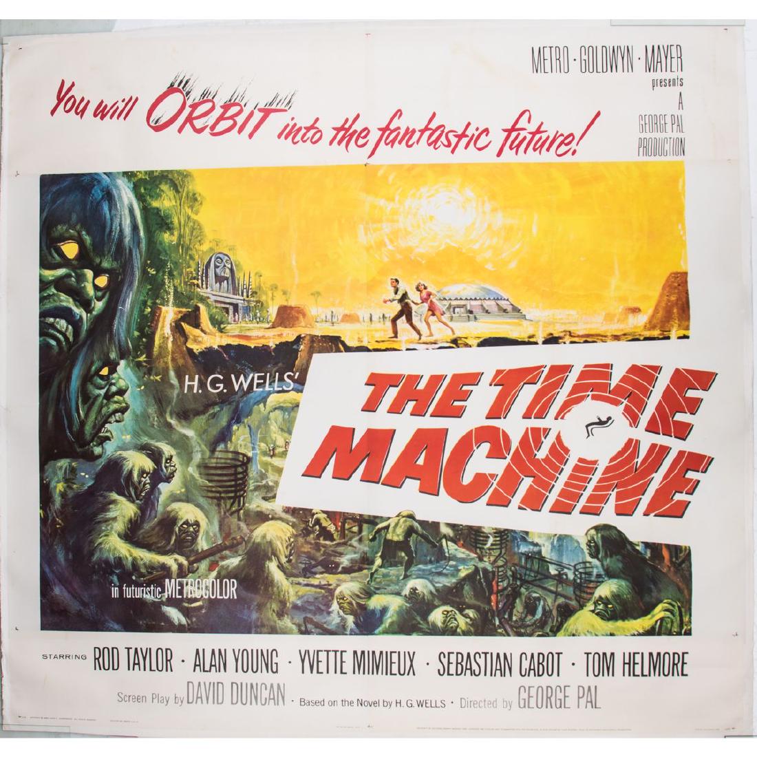 A 'The Time Machine' Linen Backed Movie Poster, 1960. (1 of 4)