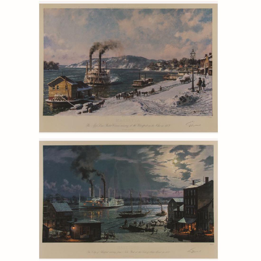 John Stobart (b. 1929) 'Hartford' and 'Marietta', Two (1 of 5)