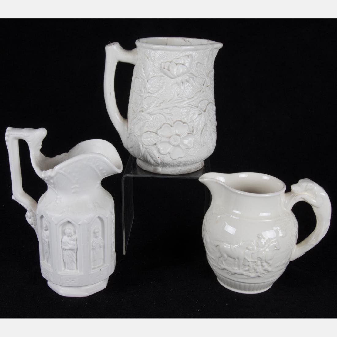 A Group of Three Ceramic Pitchers by Various Makers, (1 of 3)