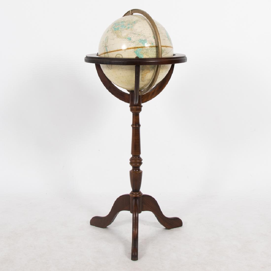 A Cram's Imperial World Globe on Stained Pine Stand, (1 of 3)