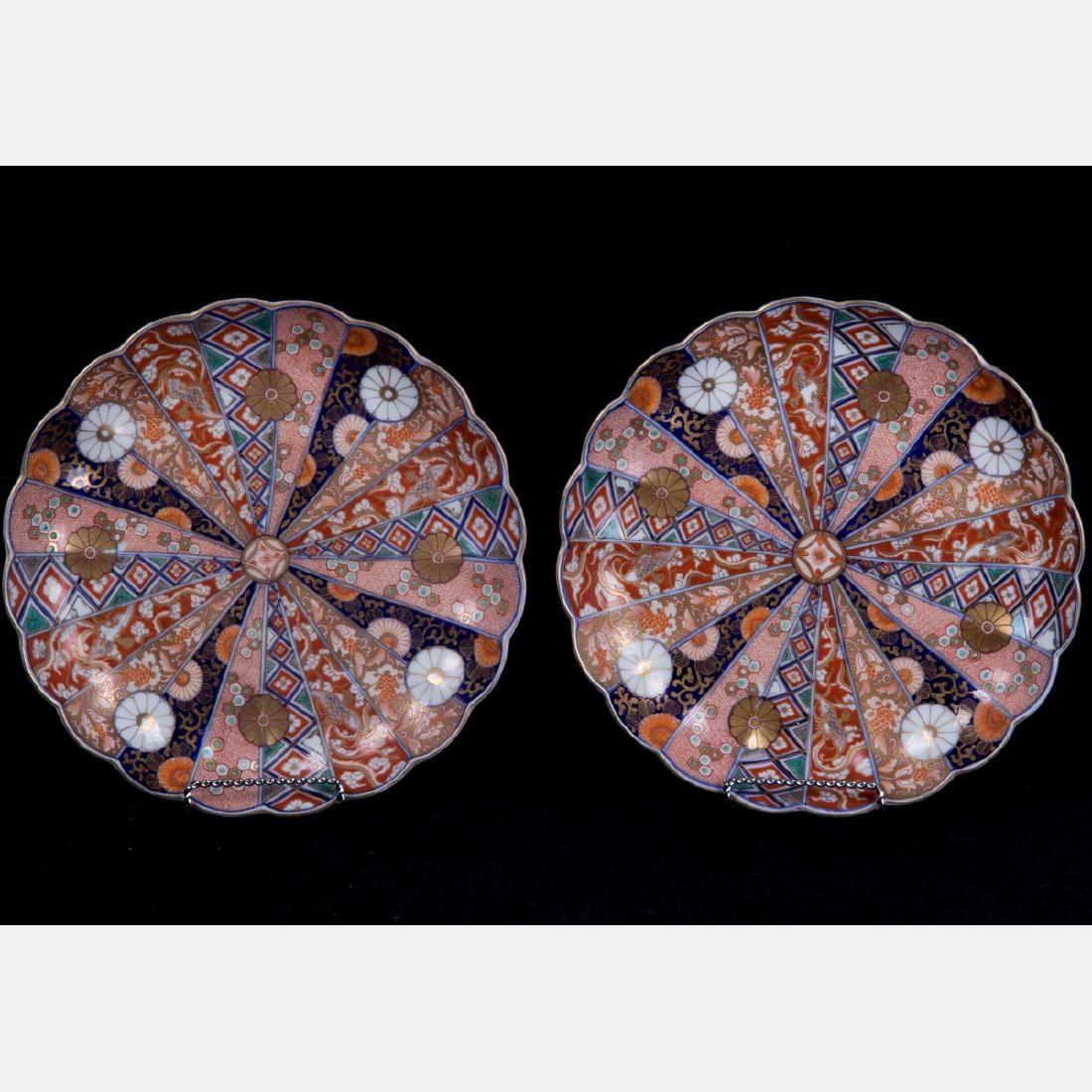 A Pair of Japanese Imari Porcelain Plates, Meiji (1 of 2)