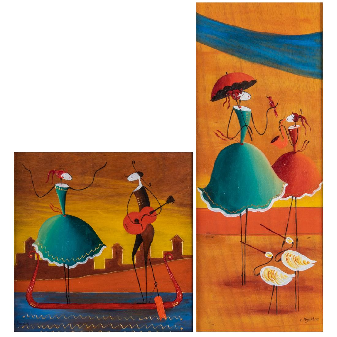 Ester Myatlov (b. 1976) 'Inspiration' and 'Love on a (1 of 10)