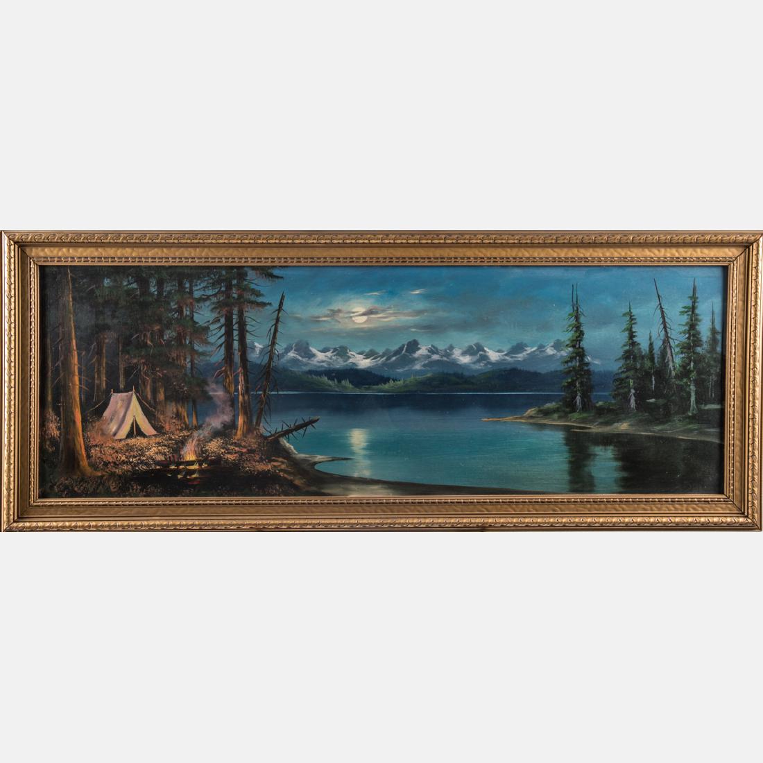 Adolph Newman (1871-1937) Coastal Scene, Oil on panel, (1 of 4)