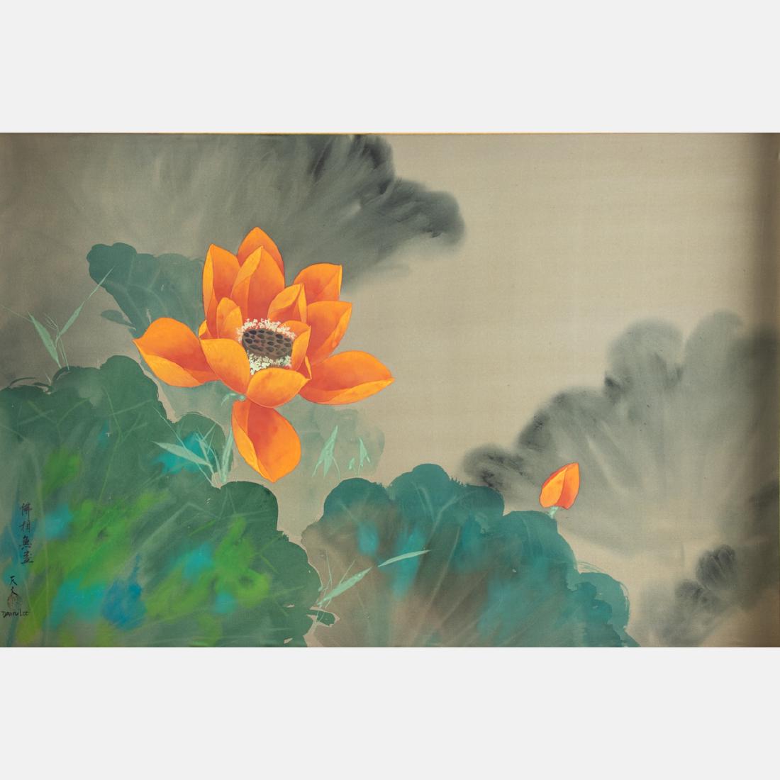 David Lee (Chinese, b. 1944) Orange Blossom, Oil on (1 of 4)