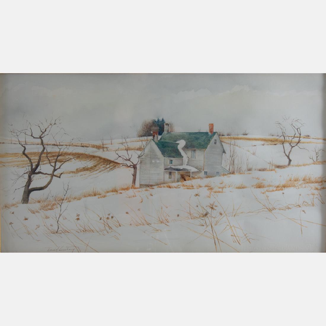 David Armstrong (1947-1998) Melting Off, Watercolor on (1 of 5)