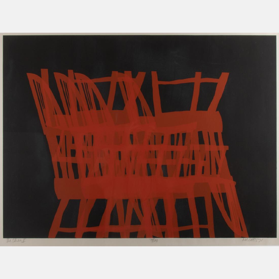 Arnold Mesches (1923-2016) The Chair II, Lithograph, (1 of 5)