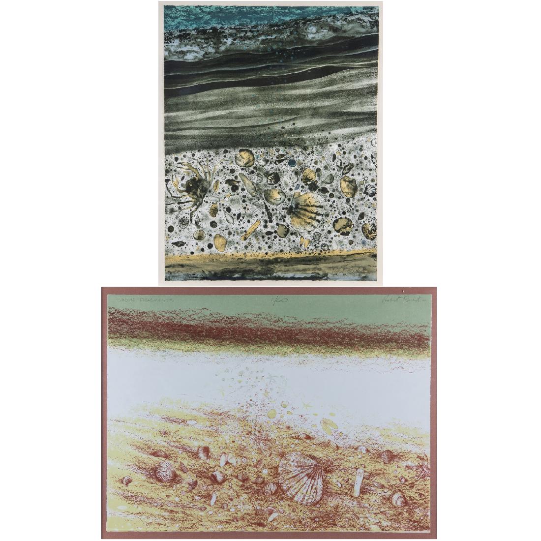 Robert Randall Burkert (b. 1930) 'Sea Edge' and 'Shore (1 of 8)