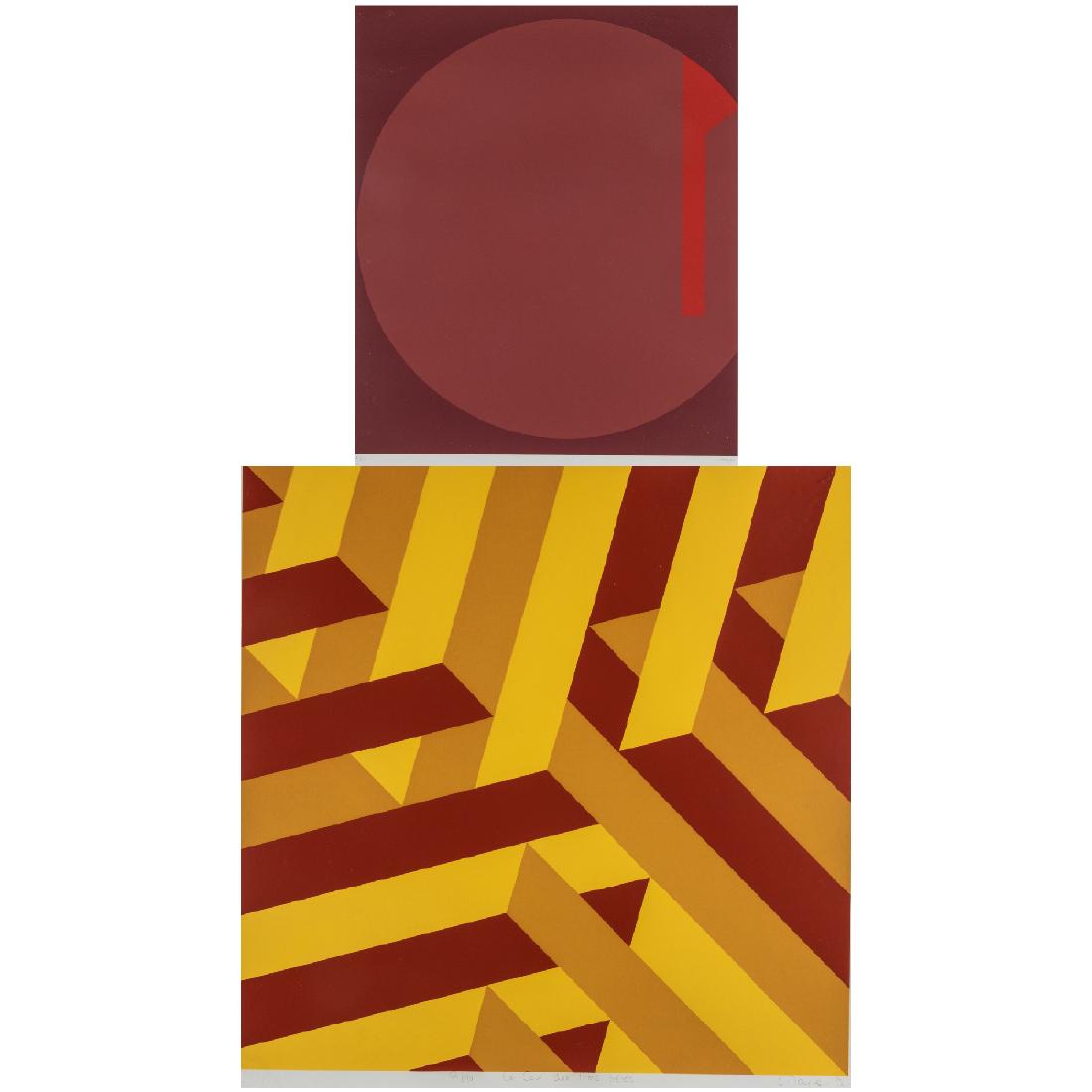 Fritz Ruoff (1906-1986) Untitled (Geometric Abstract), (1 of 6)