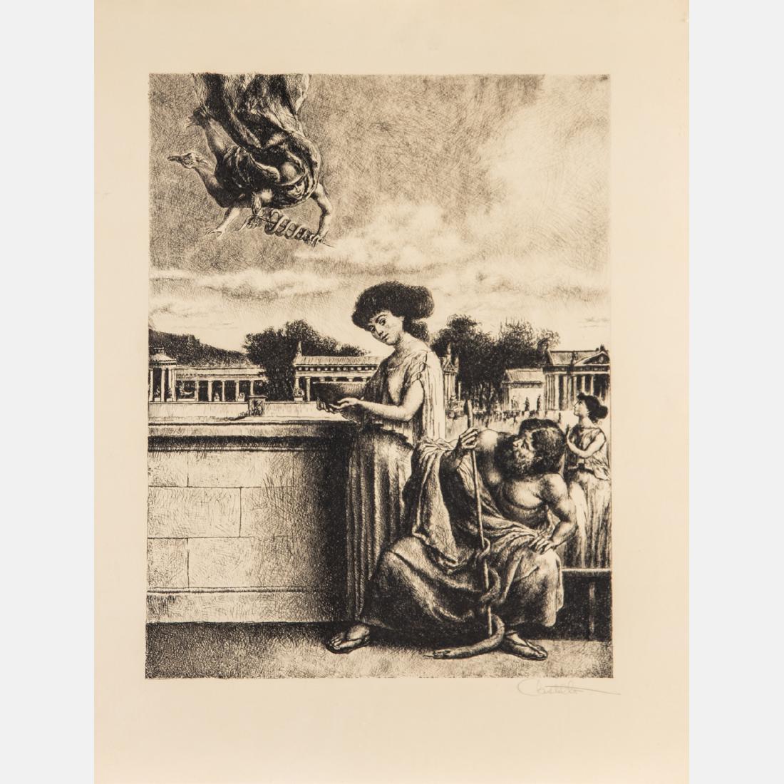 Federico Castellon (1914-1971) Hermes and Panacea, (1 of 4)