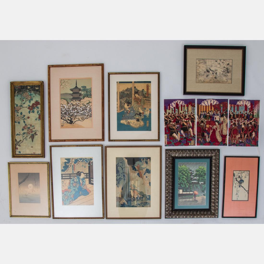 A Collection of Japanese Woodblock Prints by Various (1 of 13)