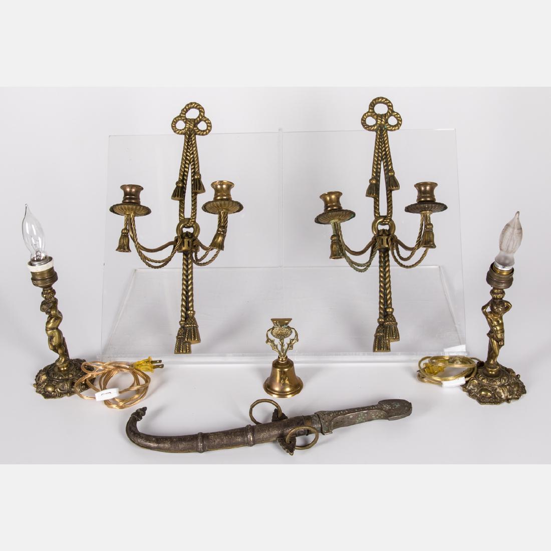 A Collection of Brass Decorative Items, 19th/20th