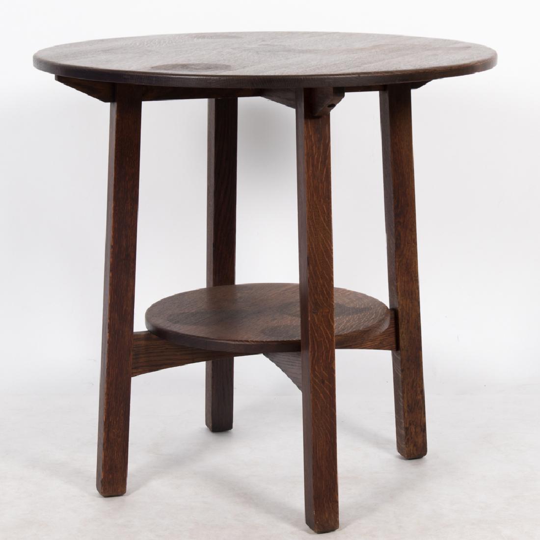 A Limbert Oak Lamp Table, 20th Century, (1 of 4)