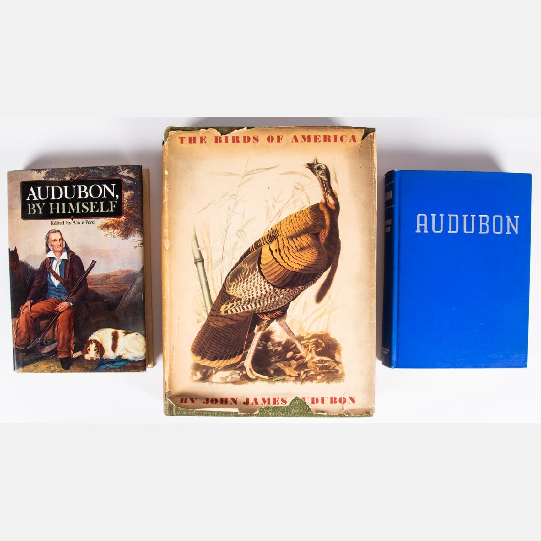 A Group of Three Books About John James Audubon and His