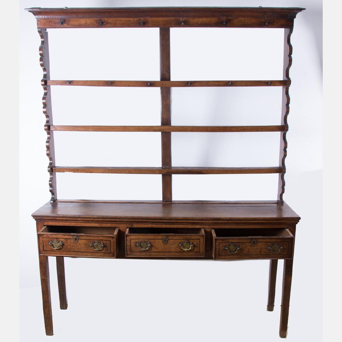 A Welsh Oak Pewter Cupboard, 19th Century, (1 of 1)