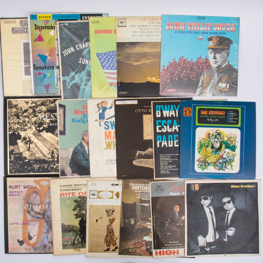 A Miscellaneous Collection of 12 in. Vinyl LPs from: A Miscellaneous Collection of 12 in. Vinyl LPs from Various Labels, 20th Century, Including: 'B'Way Escapade, Bill Berry and his Trumpet' (Spinorama MK 3053); 'Mary Martin Sings, Richard Rodgers Plays