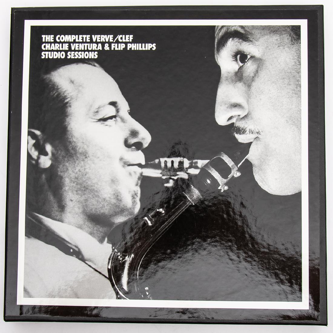 A Mosaic Records 'The Complete Verve/Clef Charlie: A Mosaic Records 'The Complete Verve/Clef Charlie Ventura and Flip Phillips Studio Sessions' CD Set, 20th Century, (Mosaic MD6-182, 2 CD set). From the collection of James Seidelle. A passionate jazz 