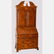 A Georgian Style Mahogany and Walnut Secretary Bookcase