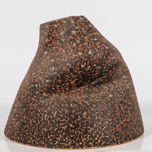 George Roby (American, 1936-2017) Abstract Sculpture,: George Roby (American, 1936-2017) Abstract Sculpture, Earthenware, Signed on bottom. H: 15 W: 16 D: 17 in. From the collection of George Roby (1936-2017).