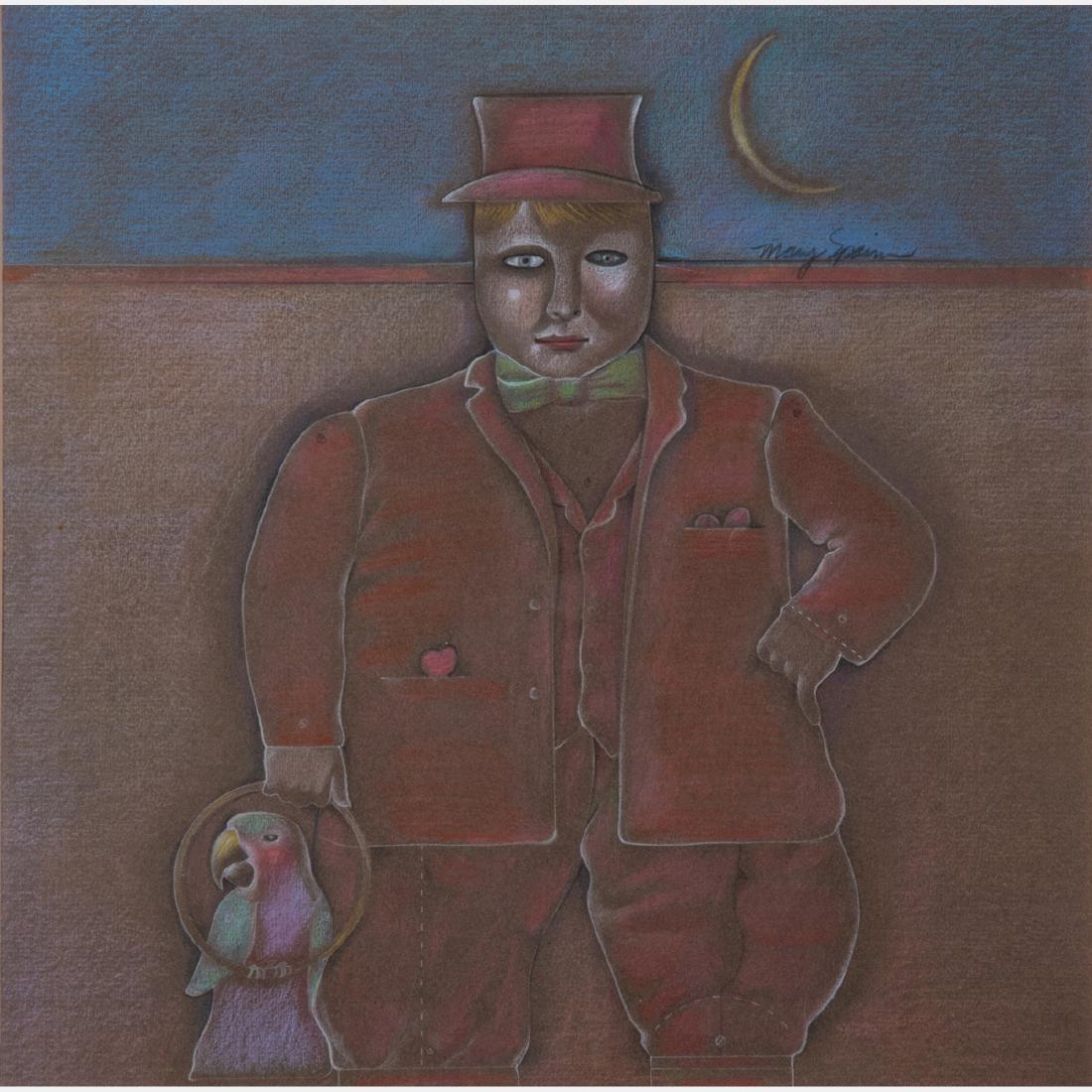 Mary Spain Colie (American, 1934-1983) My Brother,: Mary Spain Colie (American, 1934-1983) My Brother, 1982-1983, Watercolor, Signed upper right. Framed dimensions: h: 19 1/4 x w: 19 1/4 in. H: 12 1/4 W: 12 1/4 in. From the collection of George Roby (1