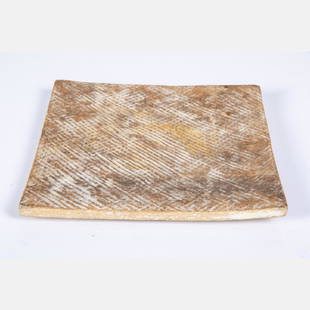 Claude Conover (American, 1907-1994) Plate, Stoneware,: Claude Conover (American, 1907-1994) Plate, Stoneware, Signed on bottom. H: 7 1/4 W: 7 3/8 in. From the collection of George Roby (1936-2017).