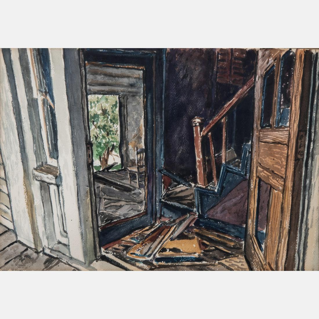 Willis R. Lohse (German, b. 1890) All the Bright Hopes,: Willis R. Lohse (German, b. 1890) All the Bright Hopes, Watercolor, Signed and titled on verso. H: 13 1/2 W: 19 1/2 in.
