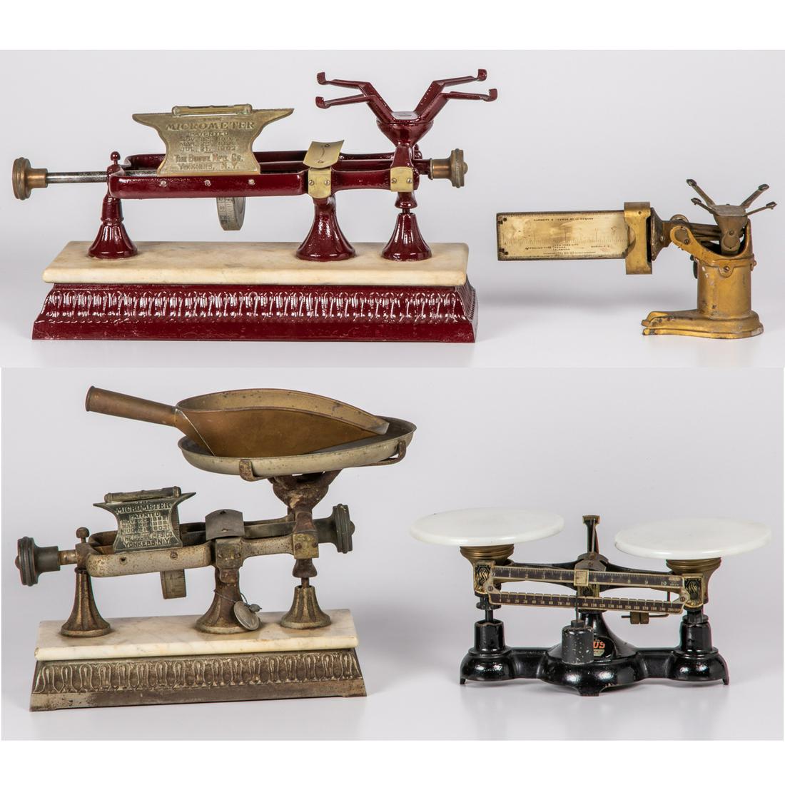 A Group of Four Cast Iron and Metal Countertop Scales (1 of 17)